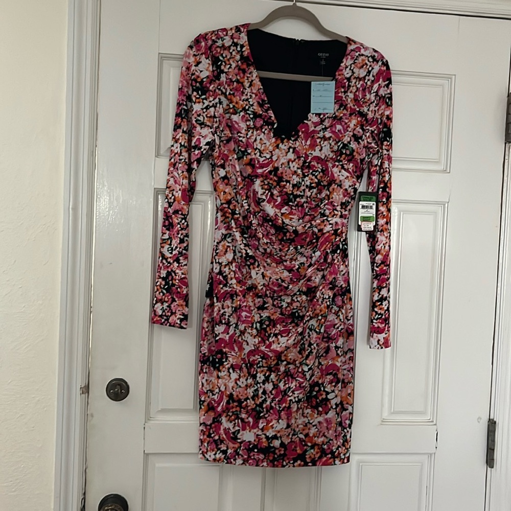 Floral, sexy fitting dress